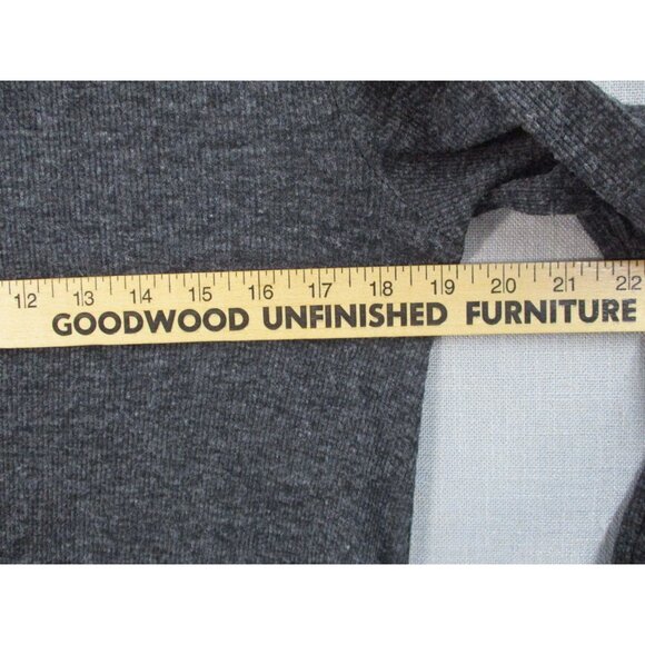 Old Navy Womens Charcoal Gray Long Sleeve Tunic Top L Polyester Rayon - Picture 4 of 8